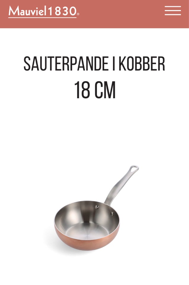 Sauterpande/stegepande ø18,