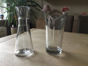 Glas Vase og karaffel Rosen Dahl