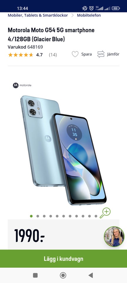 Motorola Moto G54, 128 , Perfekt