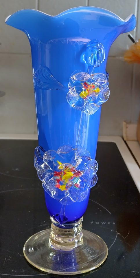 Glas, Tivoli vase Blå