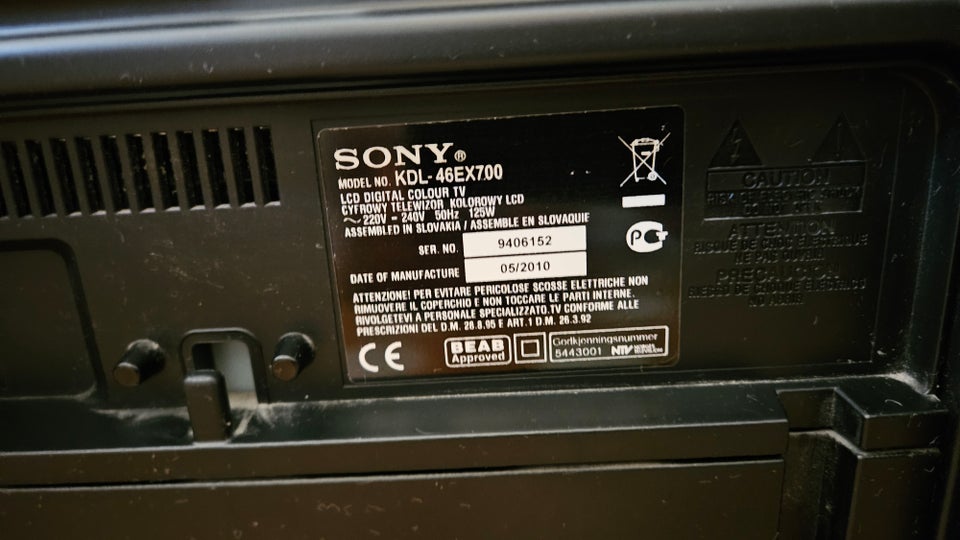 LCD, Sony, Bravia 46EX700