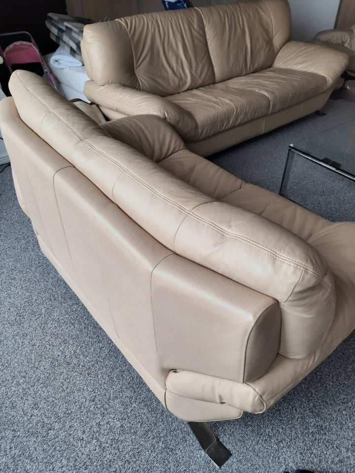 Sofa, læder, 2 pers.