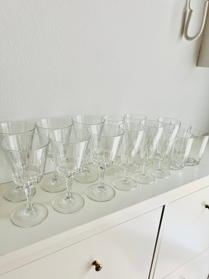 Glas Rødvinsglas vandglas