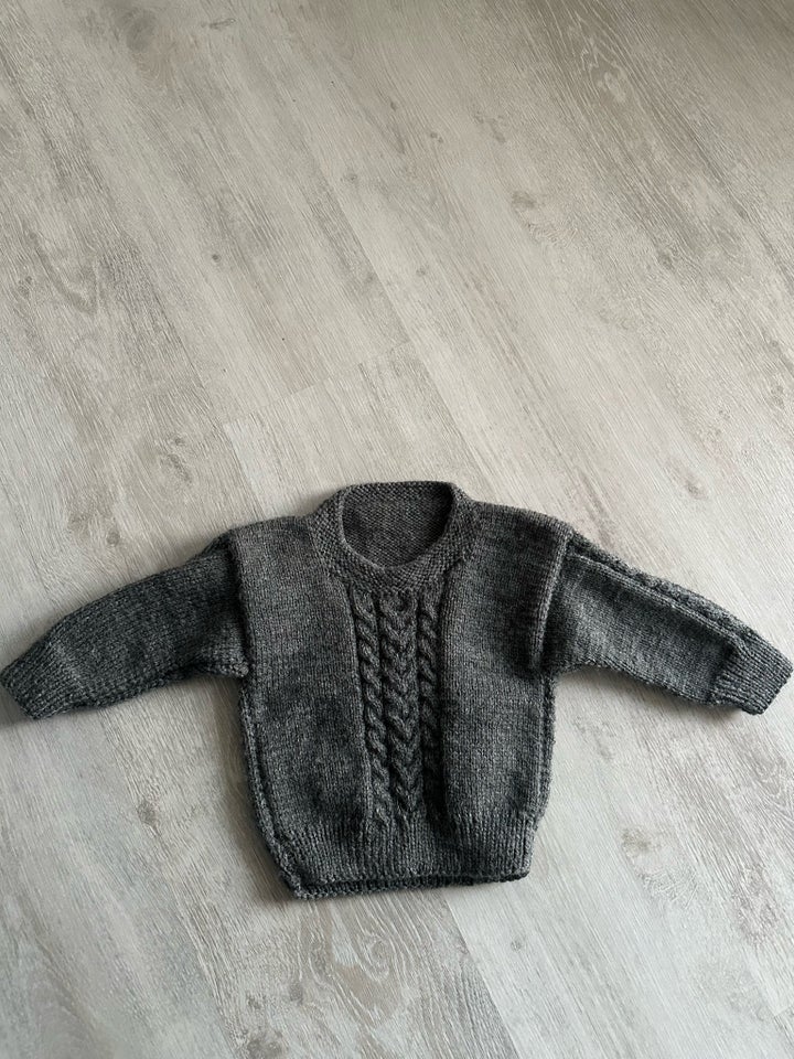 Sweater, Bomuld, Håndstrikket