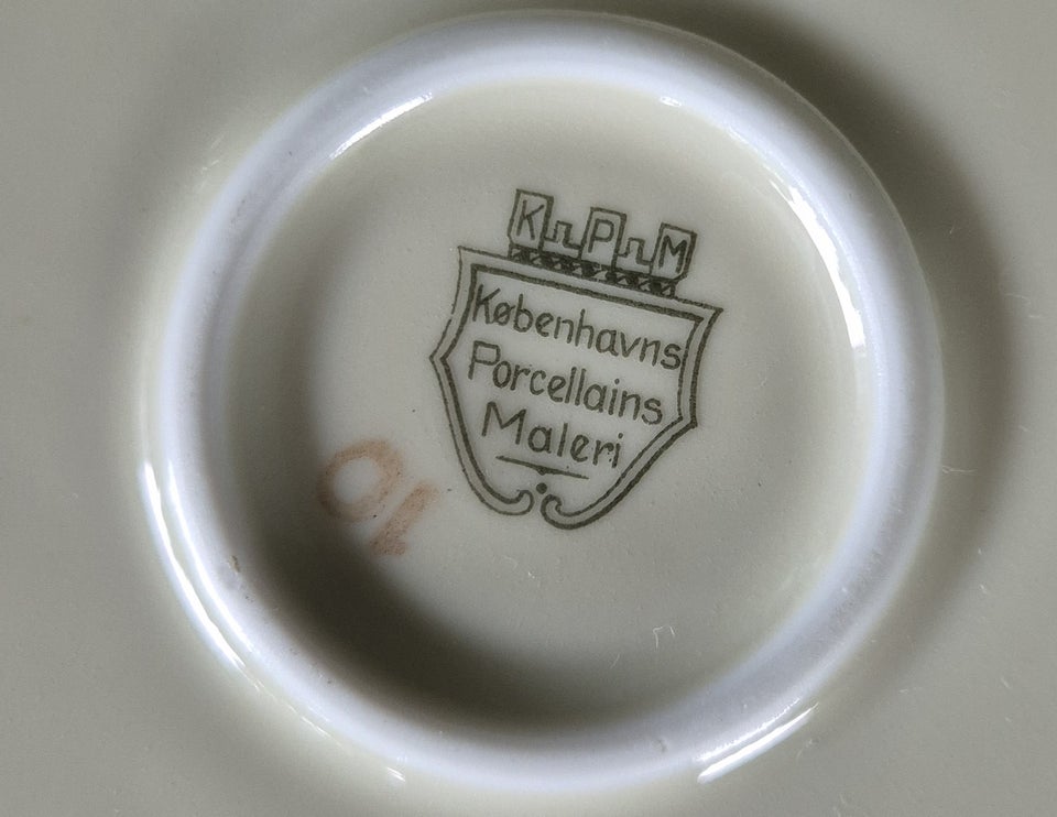 Porcelæn, Kaffestel, Grøn Vallø