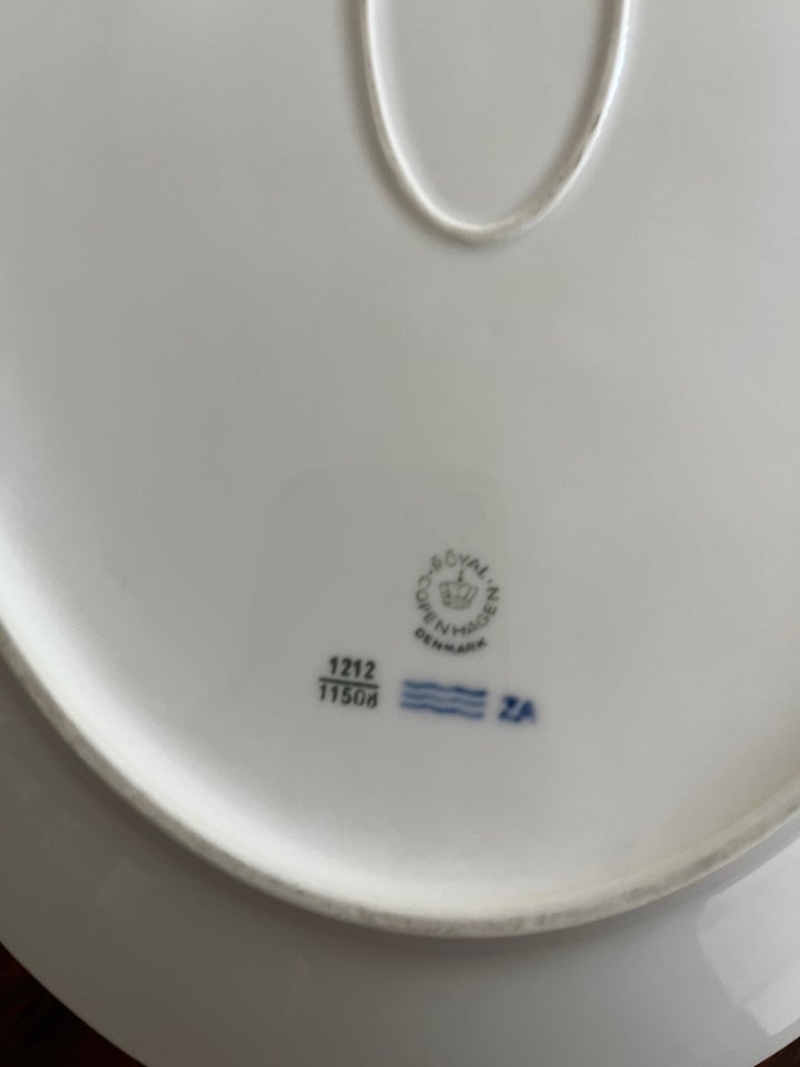 Porcelæn Blå Vifte Fad 11508