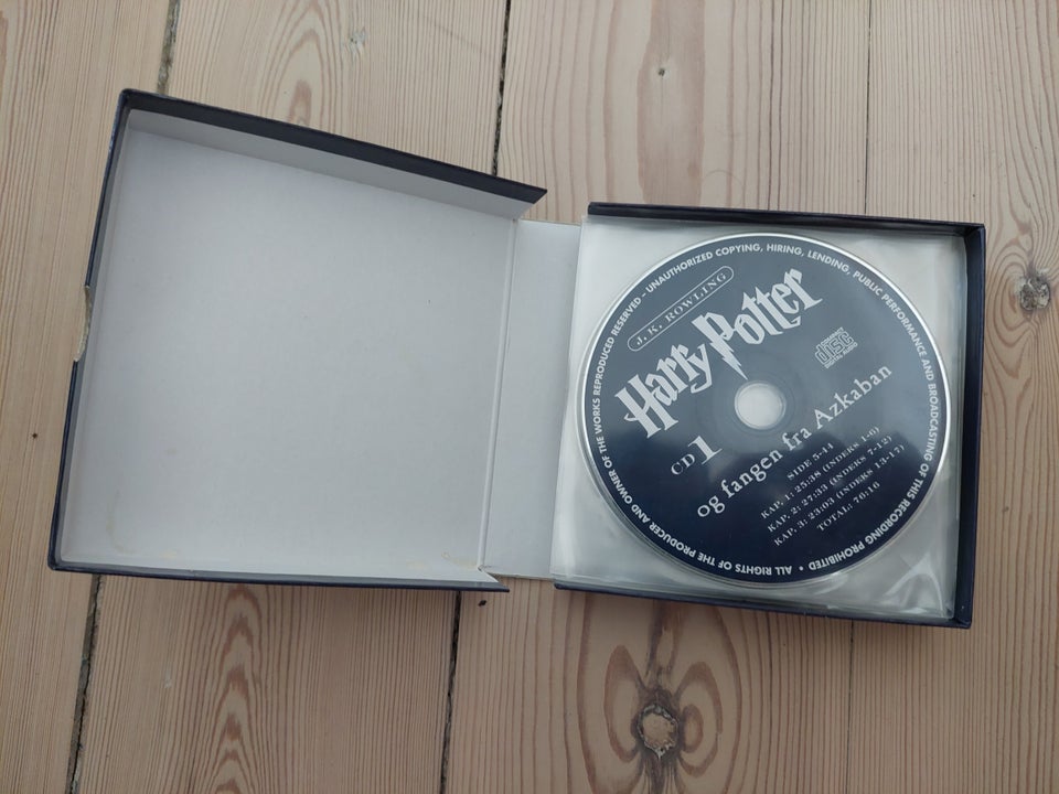 Harry Potter lydbog på cd'er, J. K.