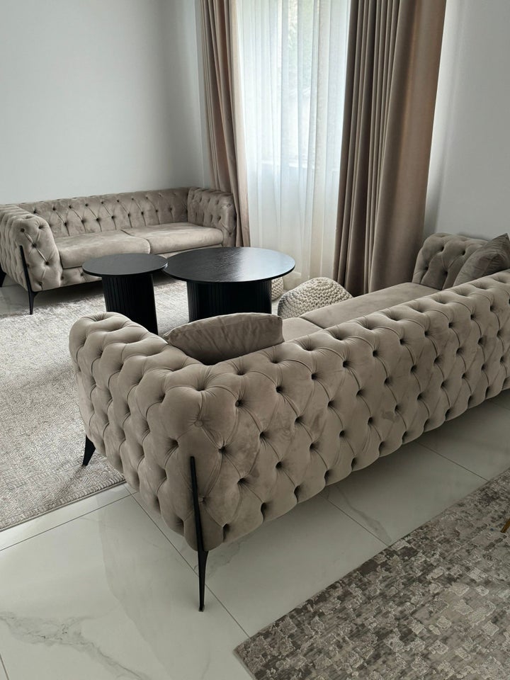 Sofa, velour, 3 pers.