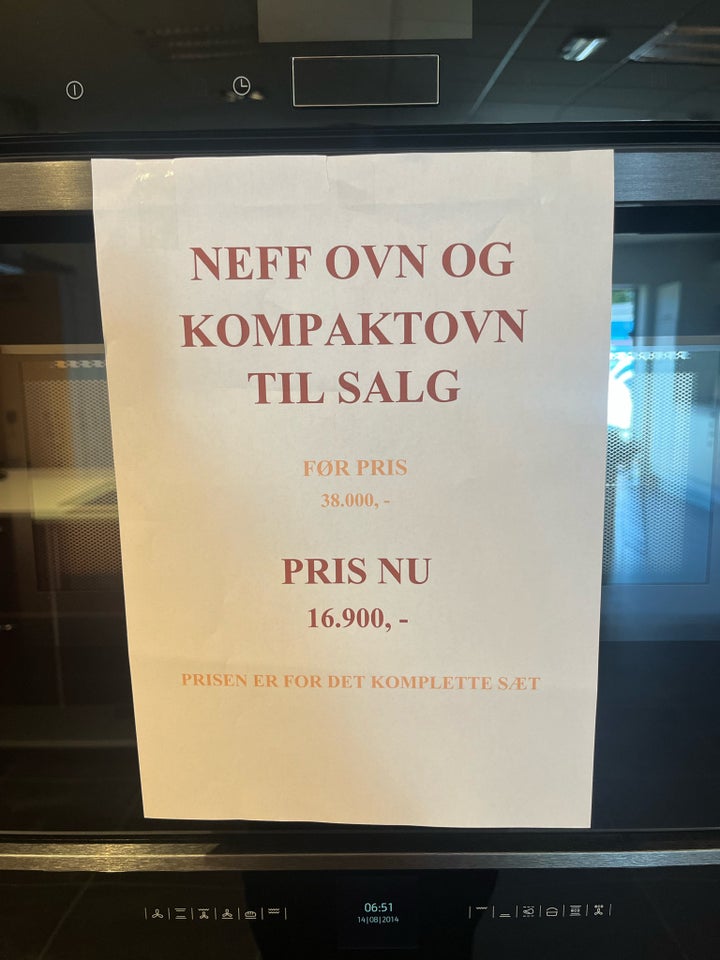 Indbygningsovn andet mærke Pris