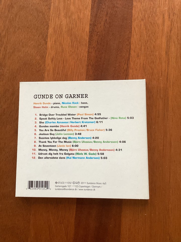 Gunde on Garner: Live at Jazzcup,