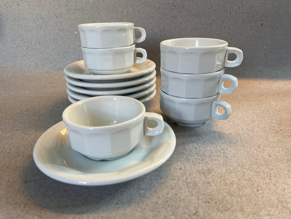 Porcelæn 6 sæt små kaffekopper