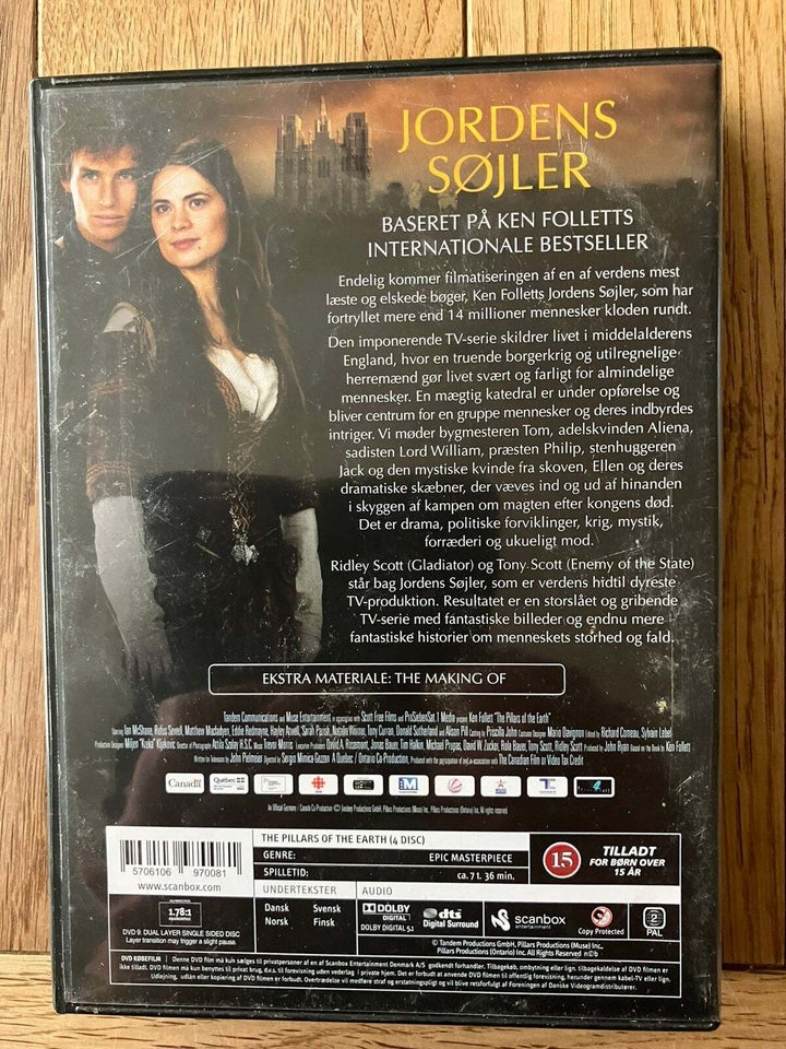 Jordens Søjler, DVD, drama