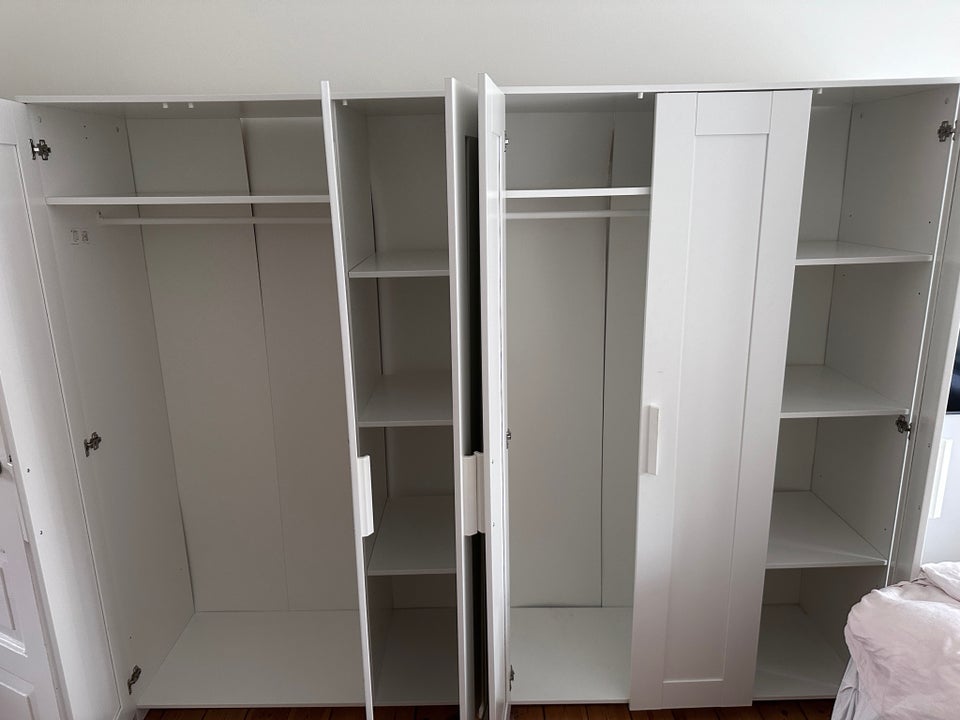 Garderobeskab, 2X BRIMNES Ikea