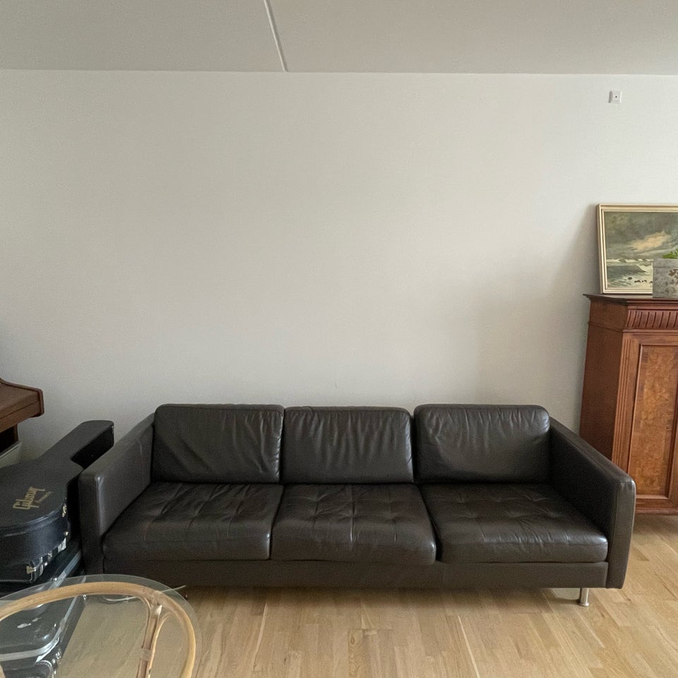 Sofa, læder, 3 pers.