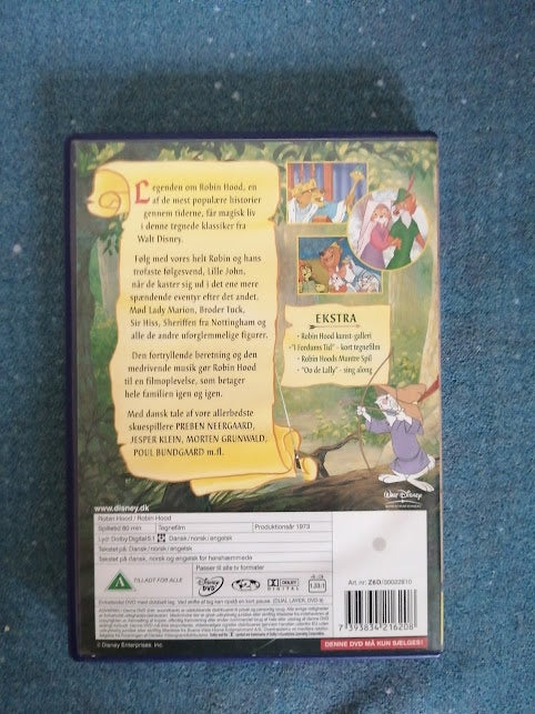 Disney's Robin Hood, DVD,