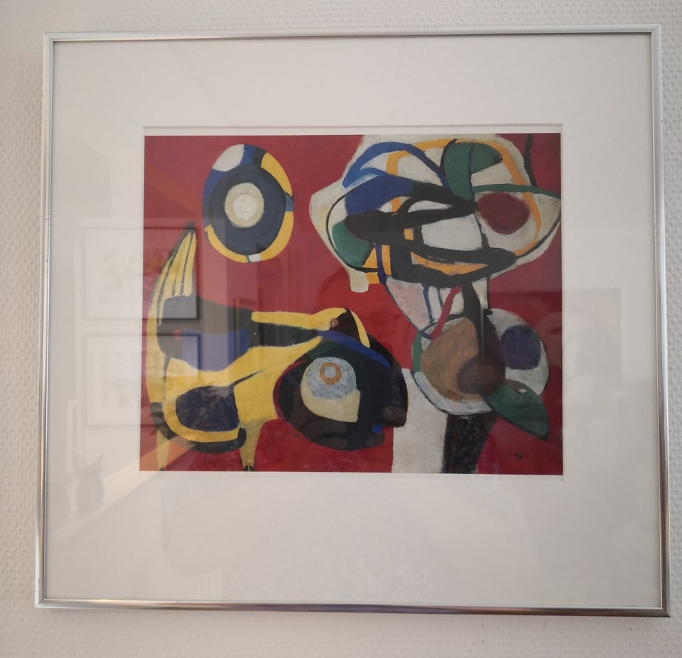 Tryk, Karel Appel, motiv: blomster