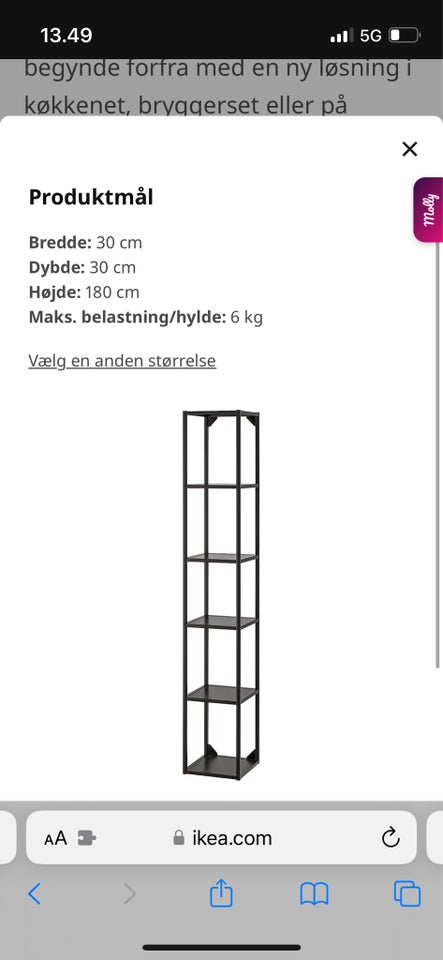 Enhet Ikea reoler, Ikea