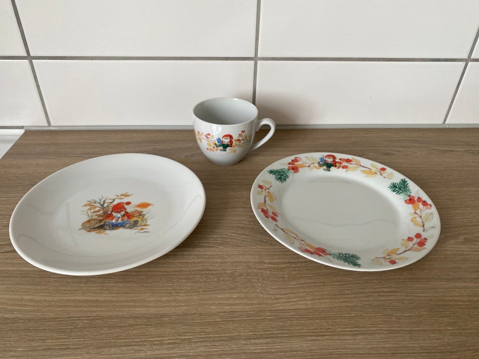 Porcelæn, Kop og kagetallerken og