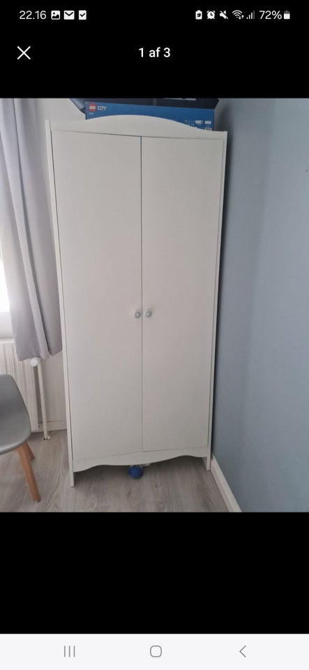 Garderobeskab Ikea b: 80 d: 50 h: