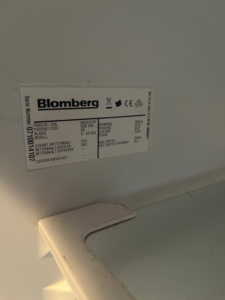 Andet køleskab Blomberg 210