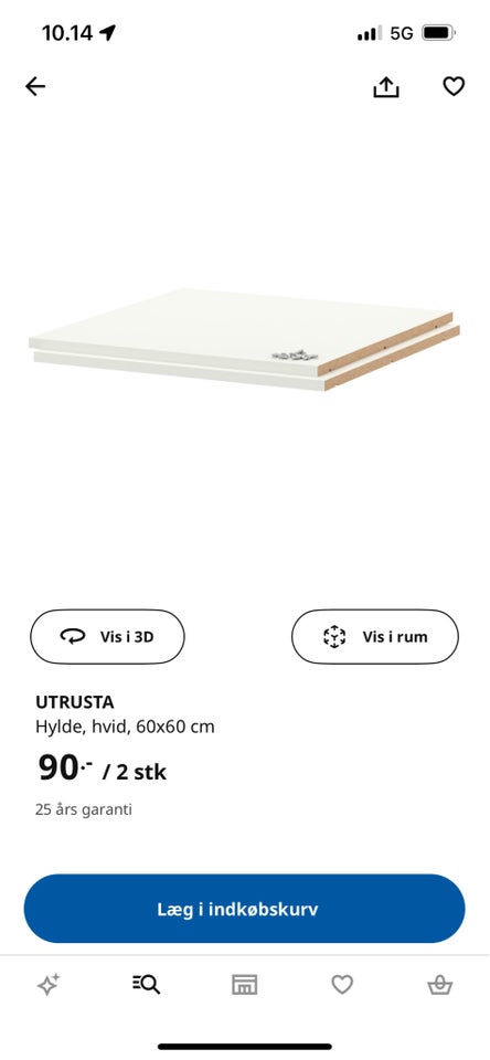 Tilbehør til skabe, Ikea utrusta,