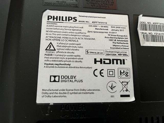 LED, Philips, 40"