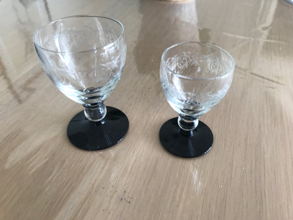 Glas Portvin og snapseglas Gerda