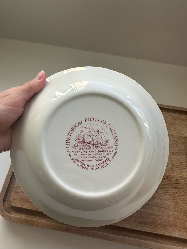 Porcelæn 5 dybe tallerkener