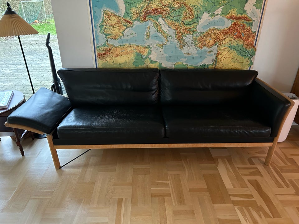 Sofa, læder, 3 pers.