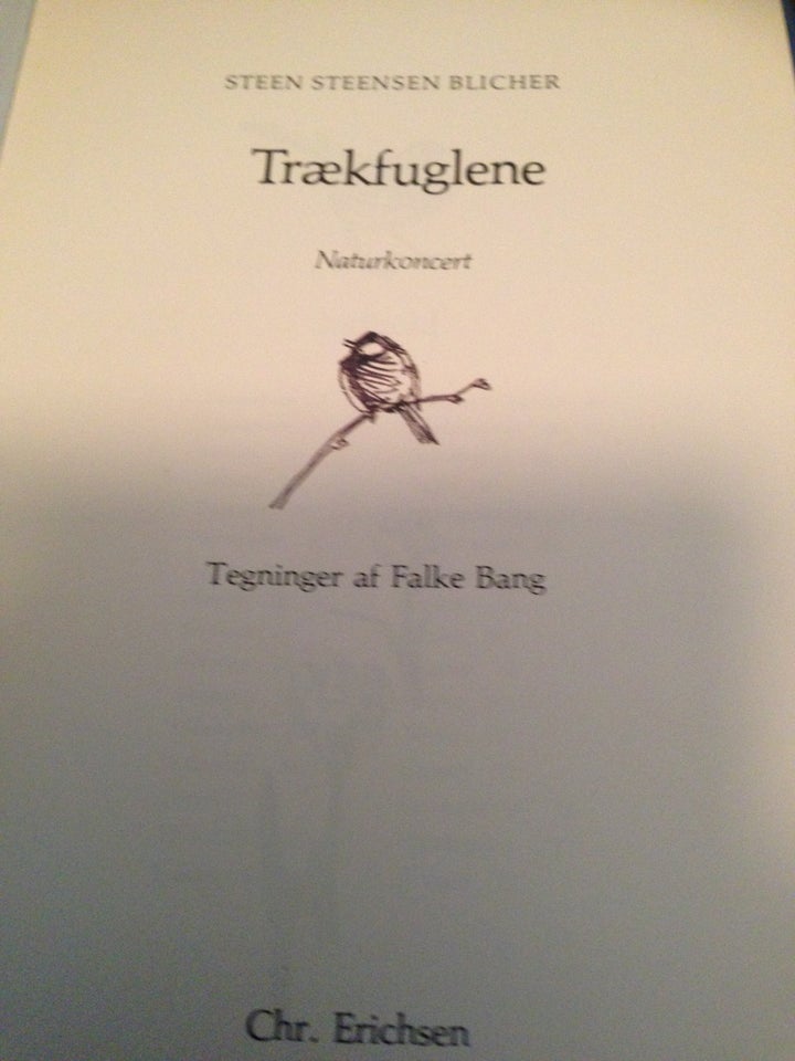 Trækfuglene, Steen Blicher,