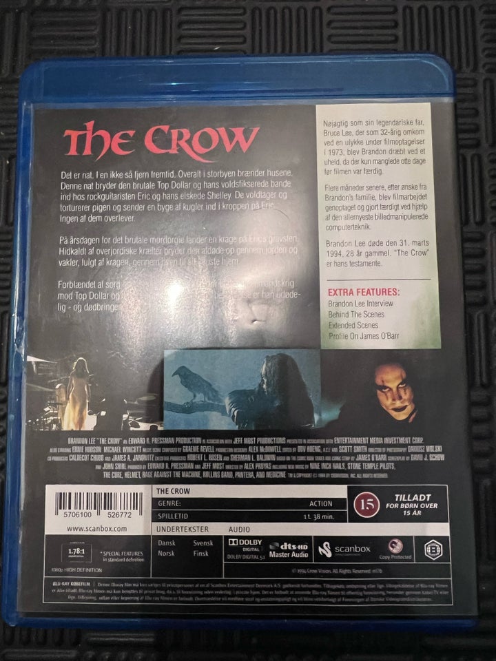 The Crow, Blu-ray, action