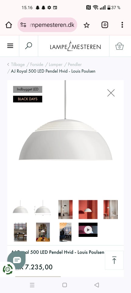 Anden loftslampe, Arne Jacobsen