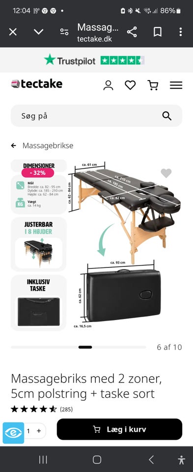 Atletik TecTake Massage brik