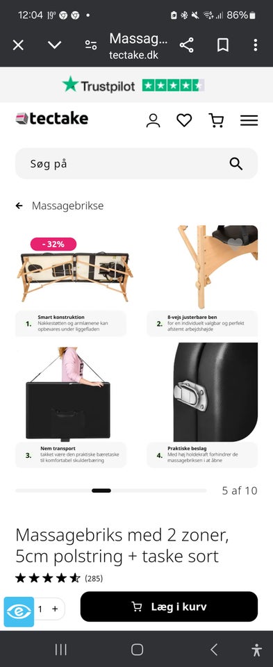 Atletik TecTake Massage brik