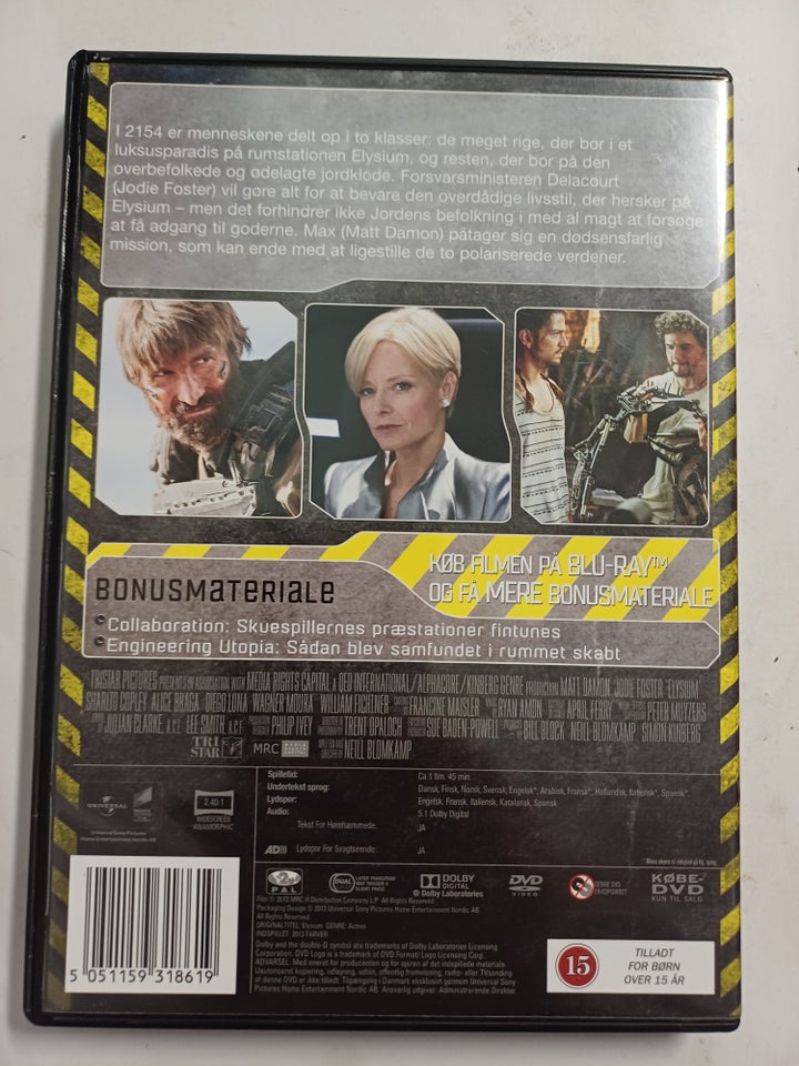 Elysium, DVD, action