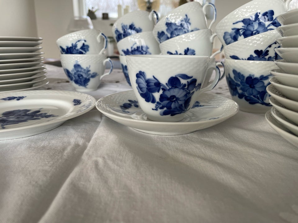 Porcelæn, Blå blomst kaffestel,