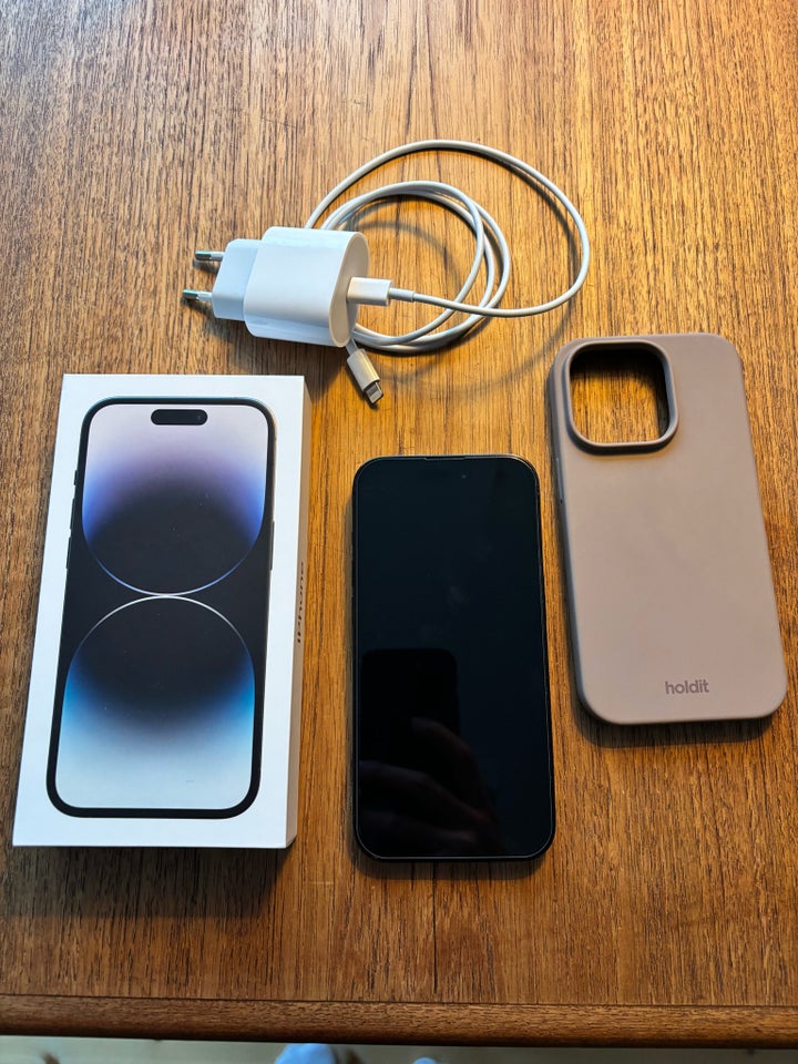 iPhone 14 Pro, 128 GB, sort