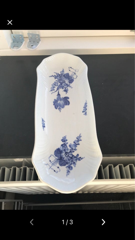 Porcelæn Fade Blå blomst