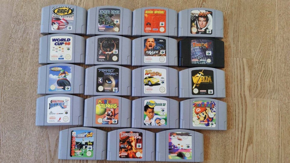 Nintendo 64, 4 controllere og 19