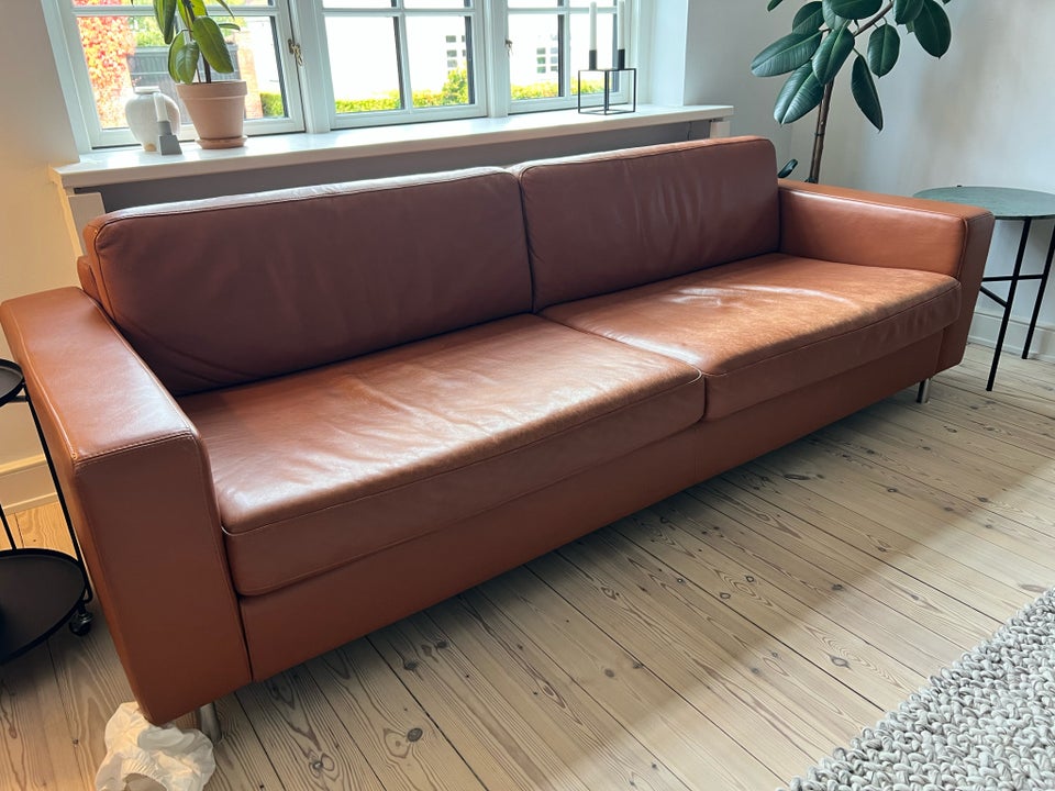 Sofa, læder, 3 pers.