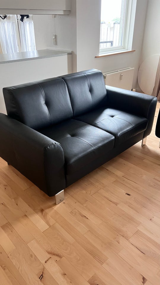 Sofa læder 5 pers