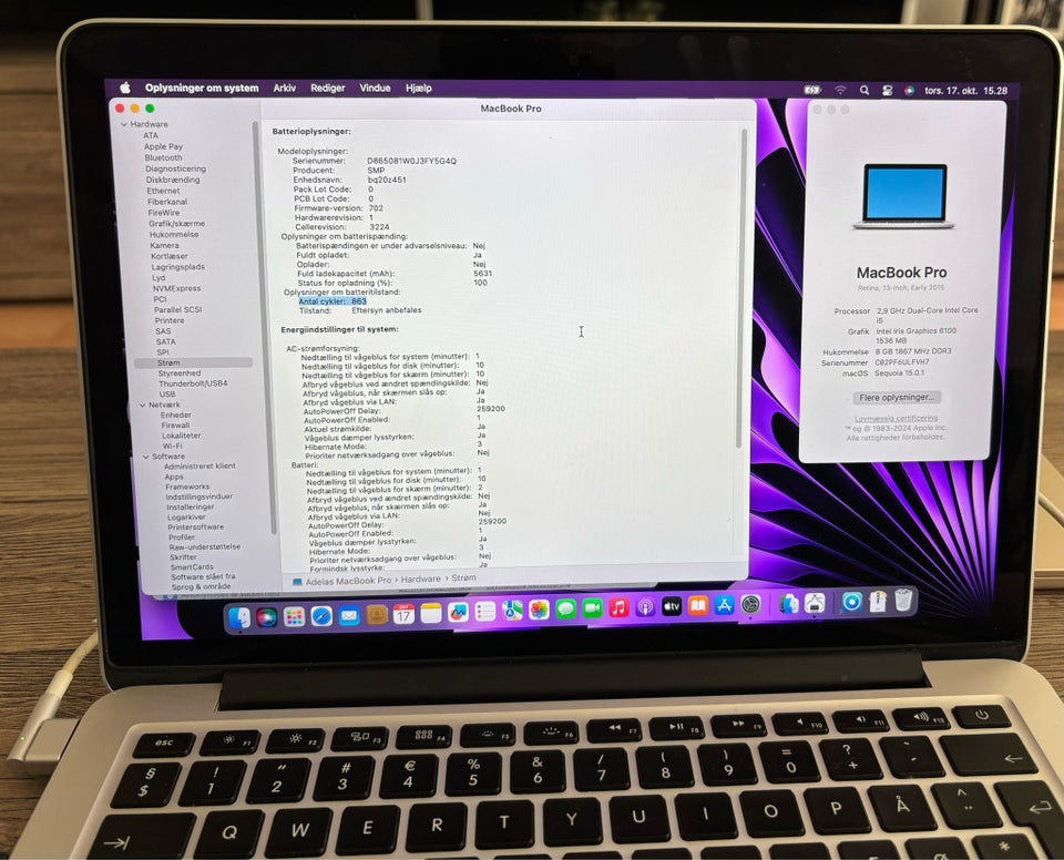 MacBook Pro, Early 2015, 2.9 GHz