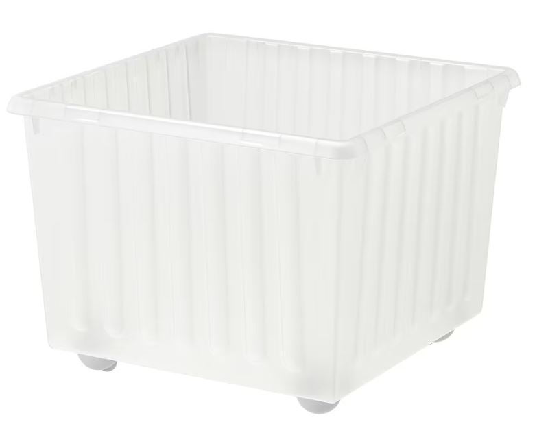 Plastkasser med låg Vessla IKEA