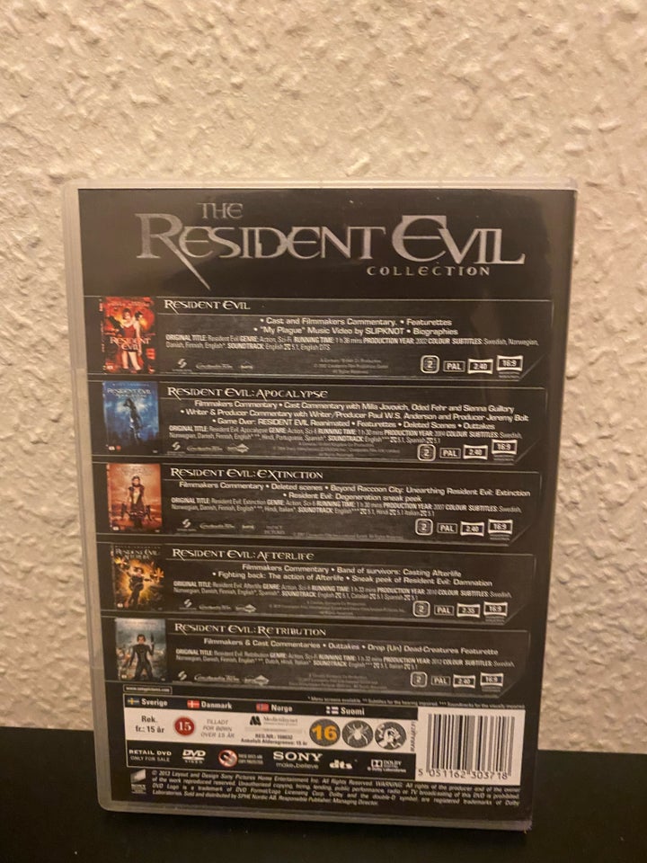 The Resident Evil Collection, DVD,