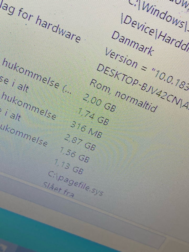 Andet mærke, 2GB GB ram, 290GB GB