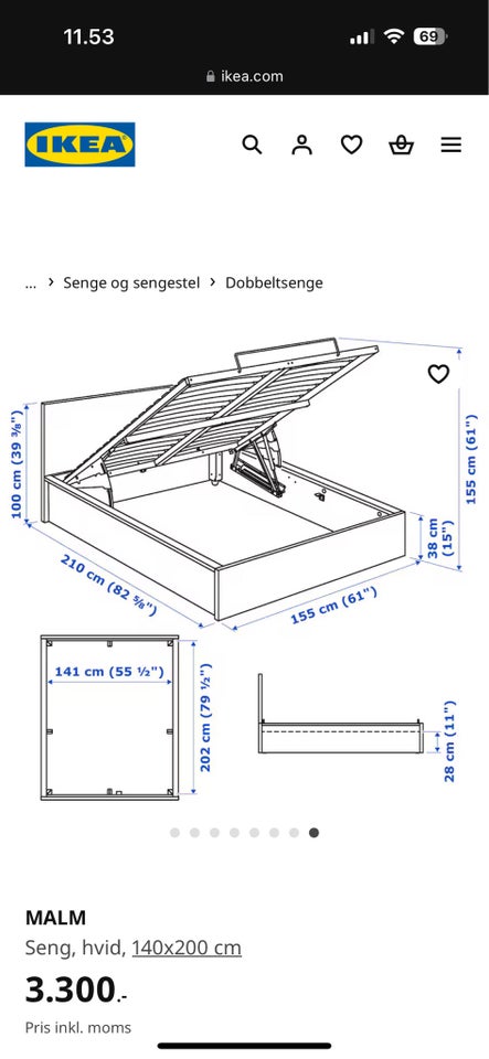 Sengegavl, Ikea