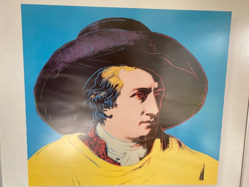 litografi warhol motiv: goethe