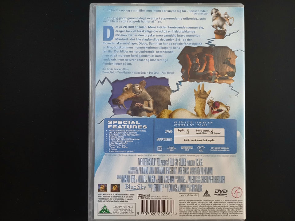 Ice Age, DVD, animation