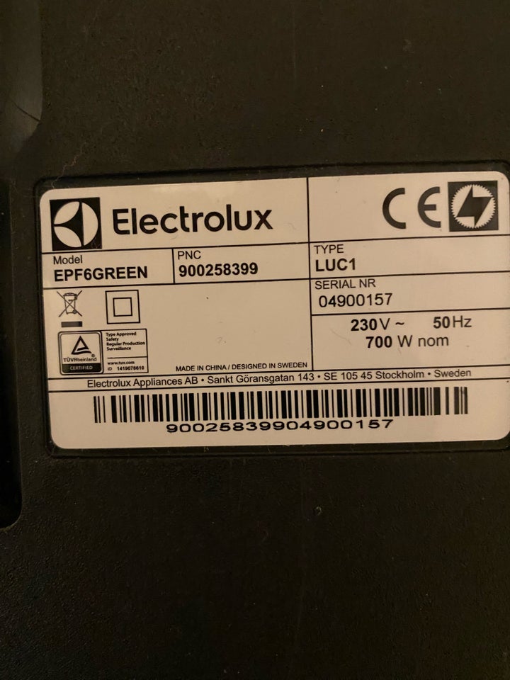 Støvsuger, Electrolux Powerforce