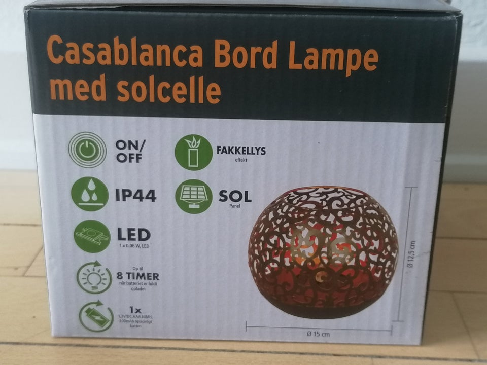 Solcellelampe